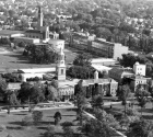 B/W Aerial view of South Campus, 1972